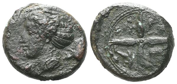 Sicily, Syracuse, c. 415-405 BC. Æ Hemilitron (15 mm, 4.09 g).