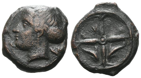 Sicily, Syracuse, c. 415-405 BC. Æ Hemilitron (15 mm, 3.61 g).