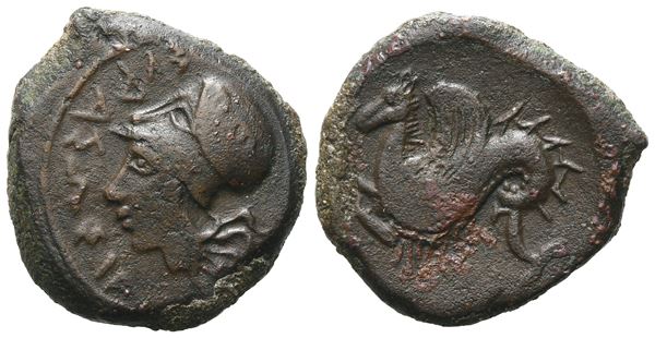 Sicily, Syracuse, 400-390 BC. Æ Litra (19 mm, 6.82 g).