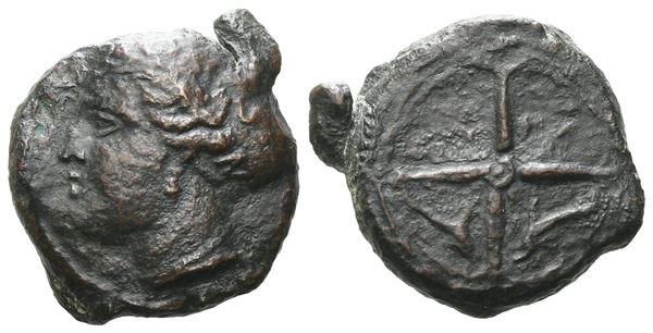 Sicily, Syracuse, c. 415-405 BC. Æ Hemilitron (15 mm, 3.83 g).