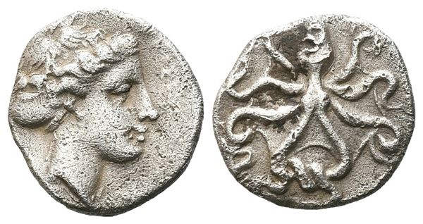 Sicily, Syracuse, c. 415-405 BC. AR Litra (10 mm, 0.77 g).