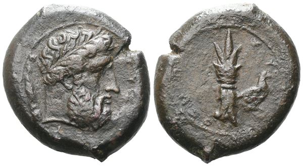 Sicily, Syracuse, c. 339/8-334 BC. Æ Hemidrachm (25 mm, 16.79 g).