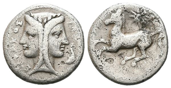 Sicily, Syracuse, c. 344-339/8 BC. AR 2 Litrai (13 mm, 1.47 g).