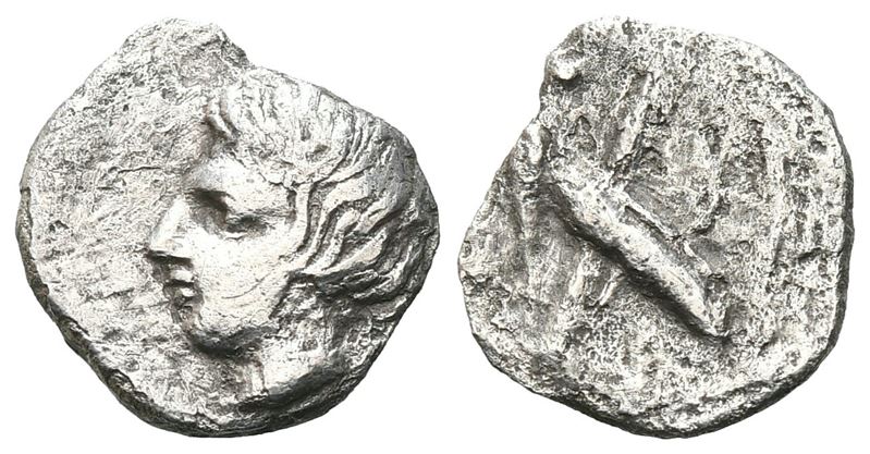 Sicily, Soloi(?), C. 344-339 Bc. Ar Litra (11 MM, 0.71 G).