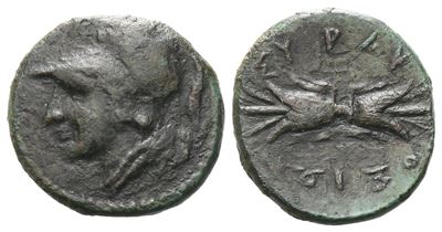Sicily, Syracuse, C. 305-295 Bc. Æ Trias (13 MM, 1.30 G).