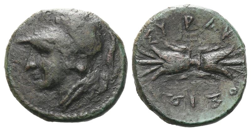 Sicily, Syracuse, C. 305-295 Bc. Æ Trias (13 MM, 1.30 G).
