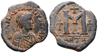 Anastasius i (491-518). Æ 40 Nummi (34mm, 16.45g).