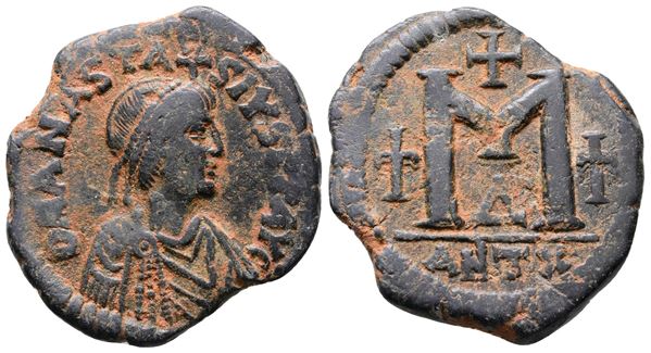 Anastasius I (491-518). Æ 40 Nummi (34mm, 16.45g).  - Auction Greek, Roman and Byzantine Coins	 - Bertolami Fine Art - Prague