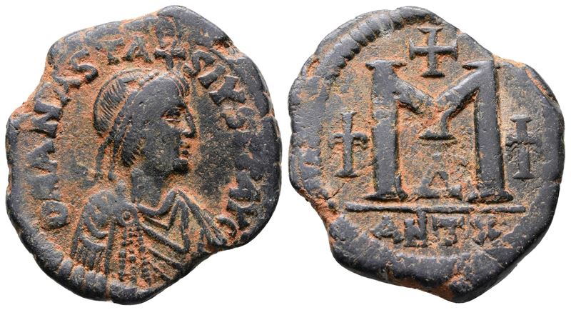 Anastasius i (491-518). Æ 40 Nummi (34mm, 16.45g).