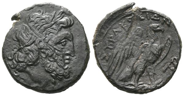 Sicily, Syracuse, 214-212 BC. Æ (20 mm, 5.88 g).