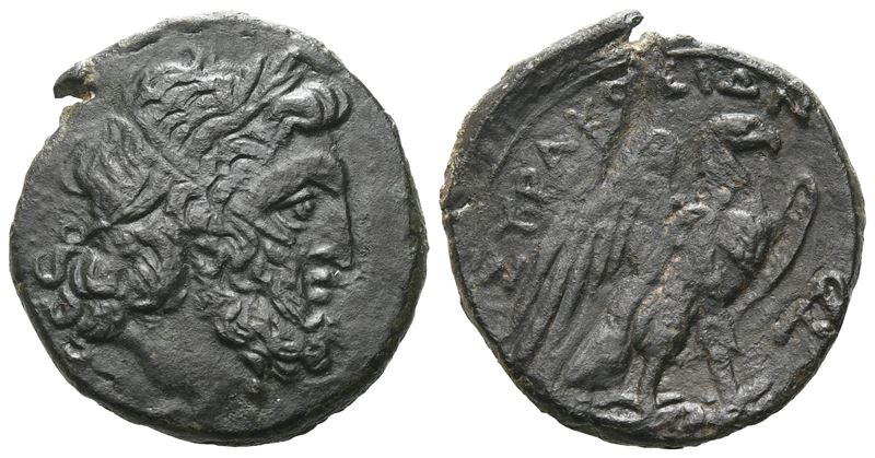 Sicily, Syracuse, 214-212 Bc. Æ (20 MM, 5.88 G).