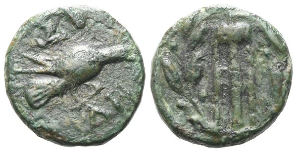 Sikyon, c. 225-200 BC. Æ Tetrachalkon (15 mm, 2.79 g).