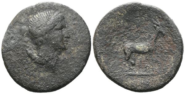 Crete, Cnossus. Pseudo-autonomous issue, c. 1st century BC. Æ (28 mm, 11.76 g).