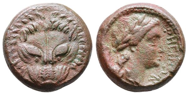 Bruttium, Rhegion, c. 351-280 BC. Replica of Æ (19mm, 6.73g).  - Auction Greek, Roman and Byzantine Coins	 - Bertolami Fine Art - Prague