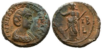 Salonina (augusta, 254-268). Egypt, Alexandria. Bi Tetradrachm