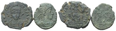 Uncertain Late Emperor, 4th Century. Æ (15mm, 1.85g).