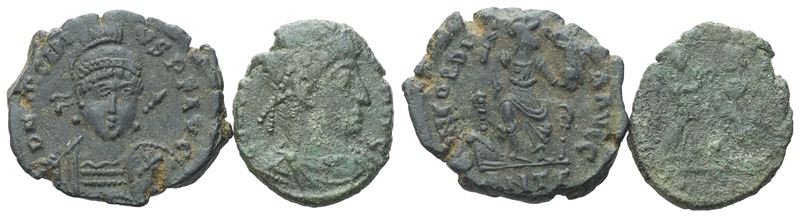 Uncertain Late Emperor, 4th Century. Æ (15mm, 1.85g).