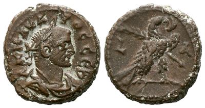 Carus (282-283). Egypt, Alexandria. Bi Tetradrachm