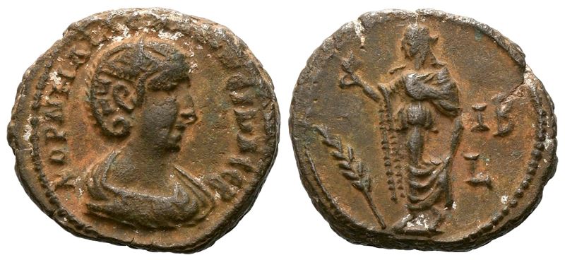 Salonina (augusta, 254-268). Egypt, Alexandria. Bi Tetradrachm