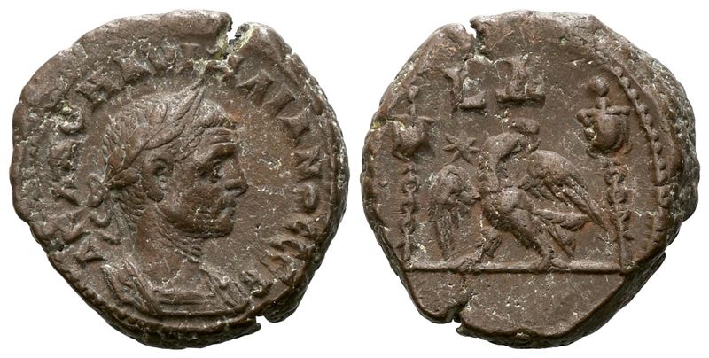 Aurelian (270-275). Egypt, Alexandria. Bi Tetradrachm