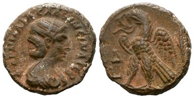 Salonina (augusta, 254-268). Egypt, Alexandria. Bi Tetradrachm