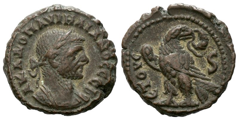 Aureliano, BI Tetradramma, Alessandria d’Egitto (anno 6, 270–275 d.C.)
