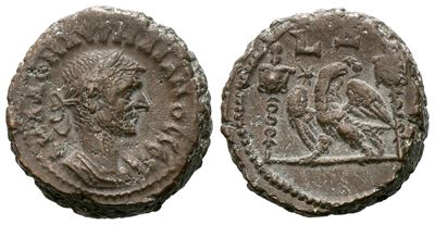 Aurelian (270-275). Egypt, Alexandria. Bi Tetradrachm