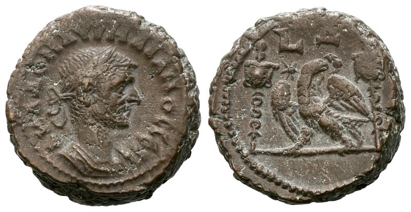 Aurelian (270-275). Egypt, Alexandria. Bi Tetradrachm