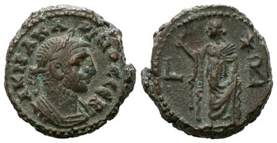 Carinus (283-285). Egypt, Alexandria. Bi Tetradrachm