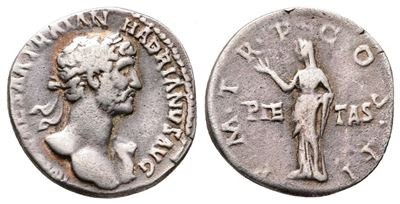 Hadrian (117-138). Replica Of Ar Denarius (17mm, 2.06g).