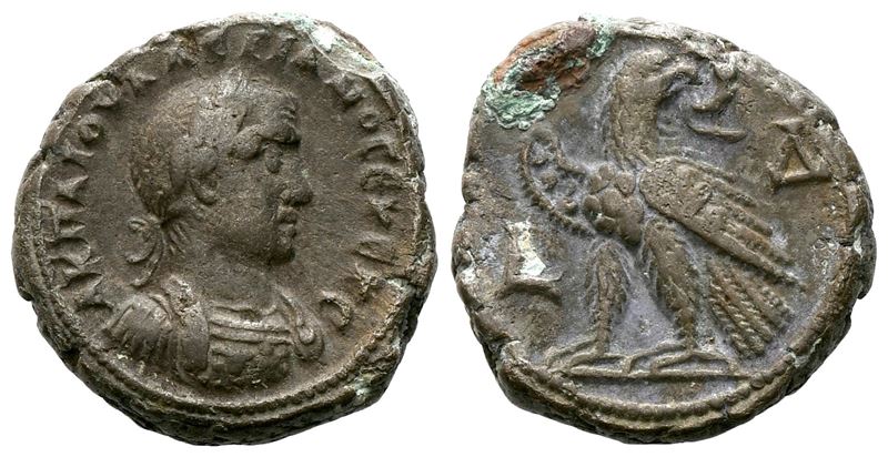 Valerian i (253-260). Egypt, Alexandria. Bi Tetradrachm