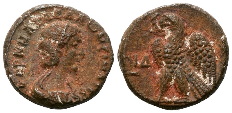 Salonina (augusta, 254-268). Egypt, Alexandria. Bi Tetradrachm