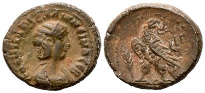 Salonina (augusta, 254-268). Egypt, Alexandria. Bi Tetradrachm
