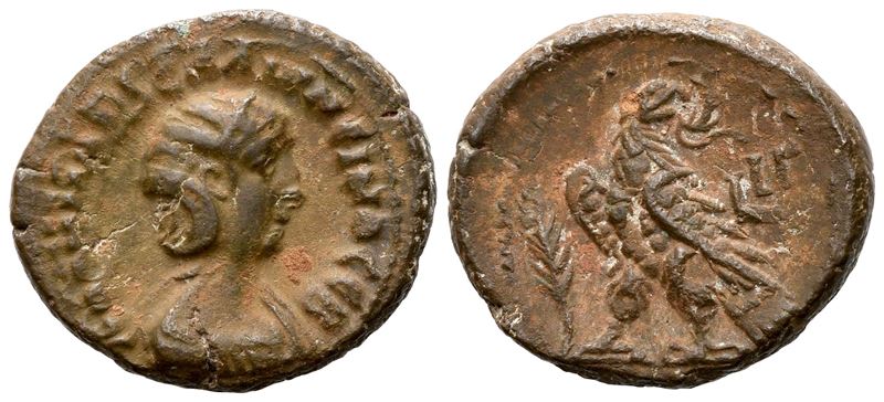Salonina (augusta, 254-268). Egypt, Alexandria. Bi Tetradrachm