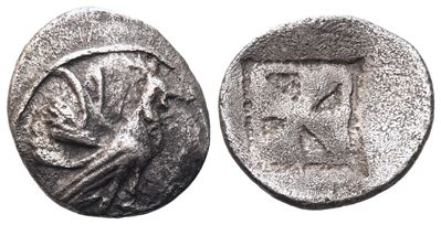 Sicily, Himera, Litra, C. 525-500 Bc; Ar (0,81 G; 11,7 MM; 10 H)