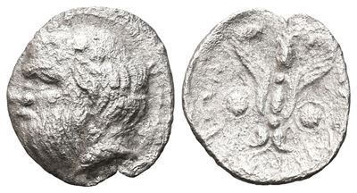 Sicily, Katane, C. 415/3-404 Bc. Ar Litra (11 MM, 0.62g).