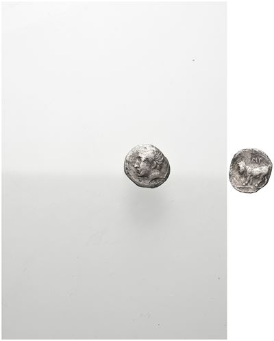 Sicily, Panormos As Ziz, C. 405-380 Bc. Ar Litra (10 MM, 0.63 G).