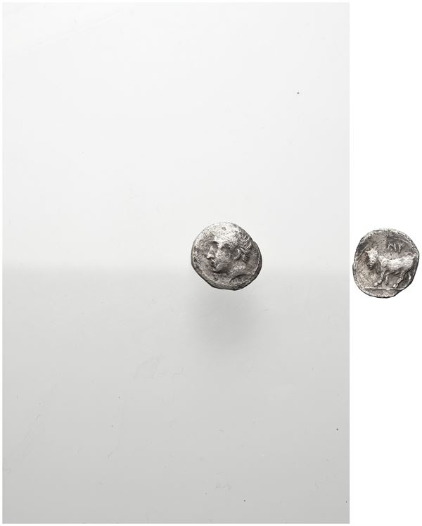 Sicily, Panormos as Ziz, c. 405-380 BC. AR Litra (10 mm, 0.63 g).
