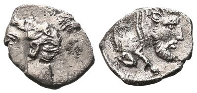 Sicily, Panormos As Ziz, C. 405-380 Bc. Ar Litra (10 MM, 0.61 G).