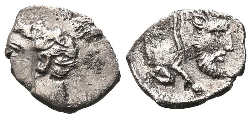 Sicily, Panormos As Ziz, C. 405-380 Bc. Ar Litra (10 MM, 0.61 G).