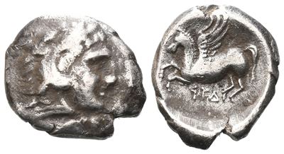 Illyria, Dyrrhachion, C. 275-270 Bc. Ar Hemidrachm(?) (14 MM, 1.92 G).