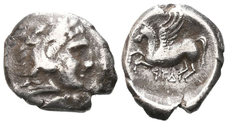 Illyria, Dyrrhachion, C. 275-270 Bc. Ar Hemidrachm(?) (14 MM, 1.92 G).