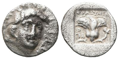 Islands Of Caria, Rhodes, C. 170-150 Bc. Ar Hemidrachm (12 MM, 1.20 G).