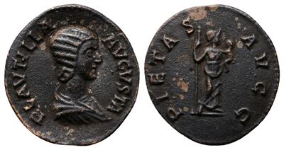 Plautilla (augusta, 202-205). Replica Of Ar Denarius (18mm, 1.73g).