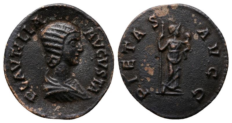 Plautilla (augusta, 202-205). Replica Of Ar Denarius (18mm, 1.73g).