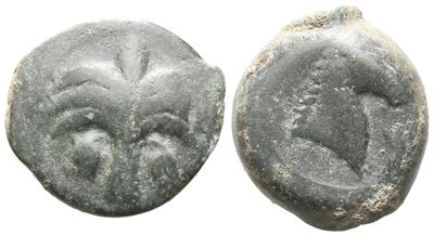 Sicily, Carthaginian Domain, C. 4th-3rd Century Bc. Æ (18 MM, 6.90 G).