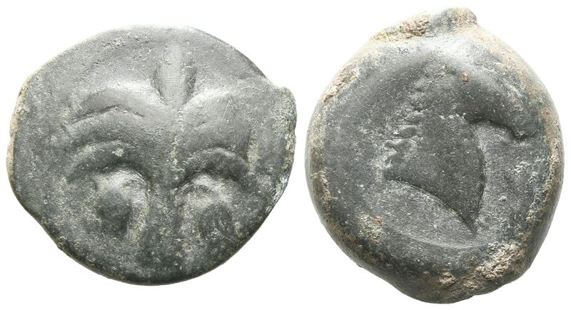 Sicily, Carthaginian Domain, C. 4th-3rd Century Bc. Æ (18 MM, 6.90 G).