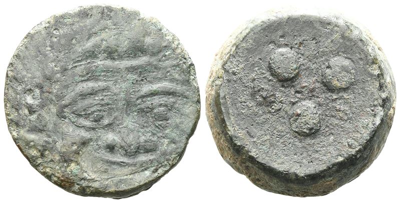 Sicily, Himera, C. 430-420 Bc. Æ Tetras Or Trionkion (2 1mm, 15.30 G).