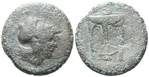 Sicily, Ameselon, c. 340-330 BC. Æ Hemilitron (26 mm, 12.15 g).