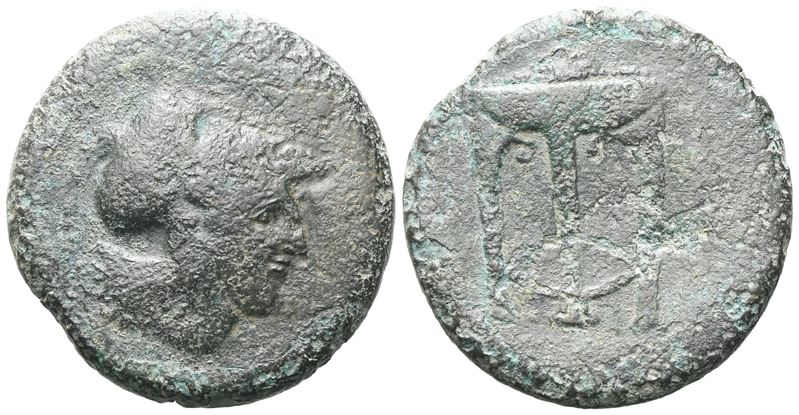 Sicily, Ameselon, C. 340-330 Bc. Æ Hemilitron (26 MM, 12.15 G).